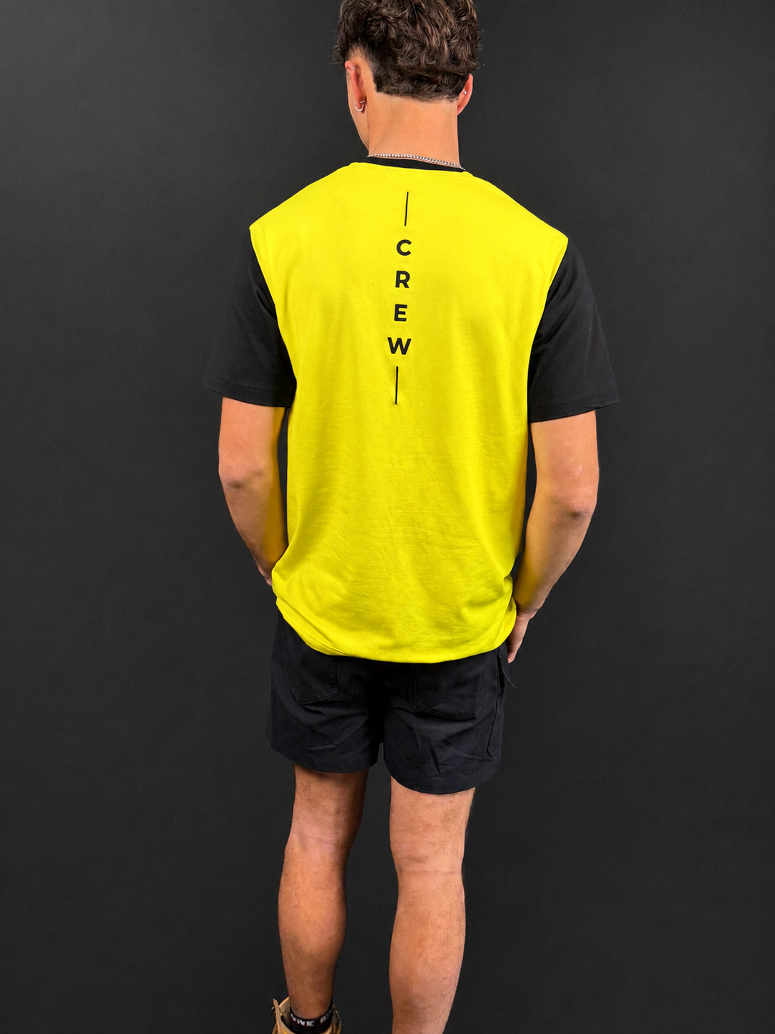 Crew tshirt in hi vis for Aussie tradie work wear