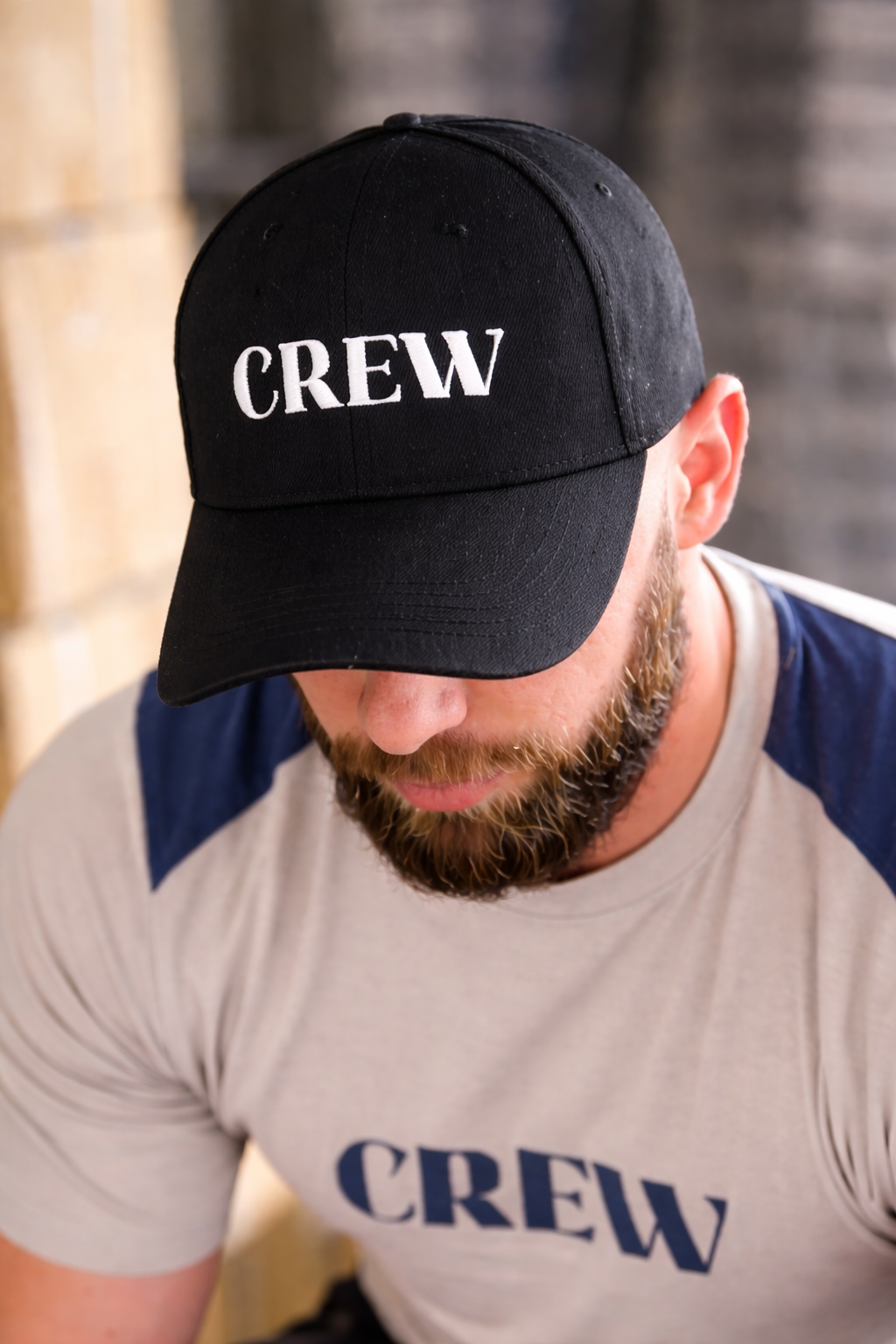 CREW black workwear cap with embroidered logo – tradie lifestyle

Men’s black workwear cap worn on site – CREW branding

Close-up of CREW cap logo on black workwear hat

Durable black tradie cap designed for work and everyday wear

CREW workwear cap detail showing structured crown and curved brim

Australian workwear cap for tradies – CREW brand

Minimal black cap with CREW logo – modern workwear style
