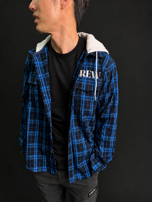 Flannel work shirt hoodie tradie work shirt Aussie tradie